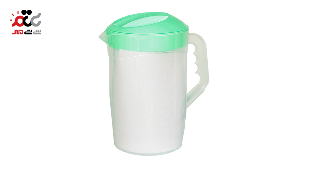 پارچ آب در دار پلاستیکی ساده ظرفیت 1.5 لیتری