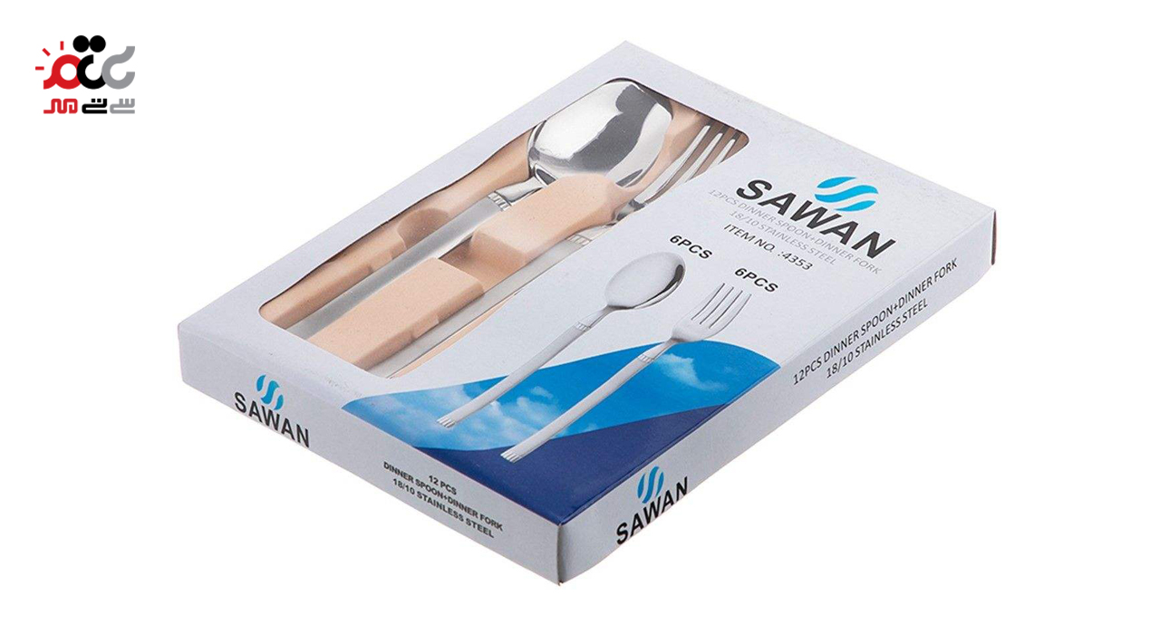 سرویس قاشق و چنگال 12 پارچه ساوان کد 4353