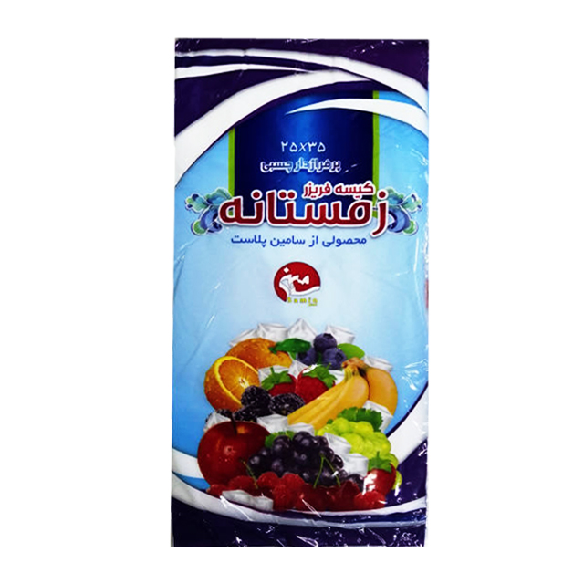 کیسه فریزر پرفرژدار چسبی زمستانه بسته 80 عددی