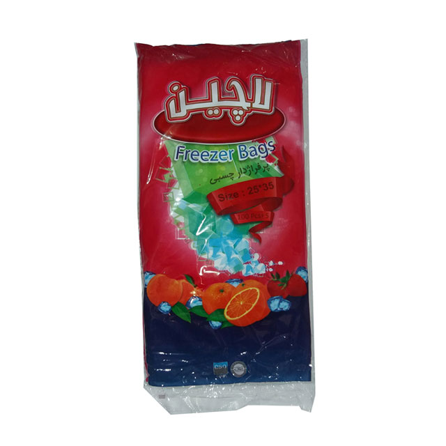 کیسه فریزر پرفرژدار چسبی لاچین بسته 100 عددی