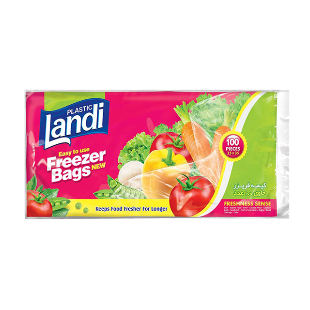 کیسه فریزر بزرگ لندی 100 عددی
