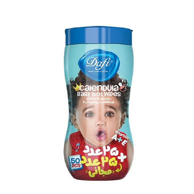 دستمال مرطوب بچه معطر دافی 50 عددی