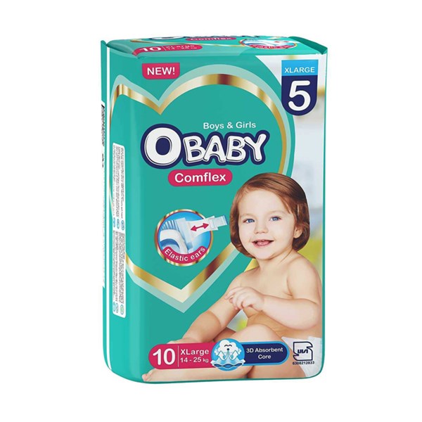 پوشک بچه او بیبی سایز 5 تعداد 10 عددی