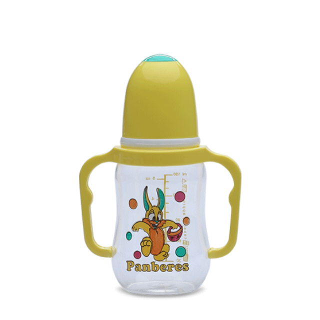 شیشه شیر متوسط دسته دار پنبه ریز ظرفیت 150 میلی لیتری