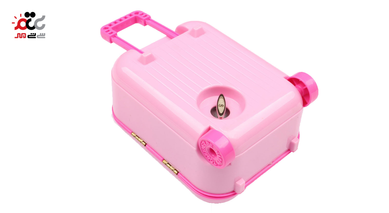 چمدان موزیکال اسباب بازی صورتی مدل کیتی کد 2001