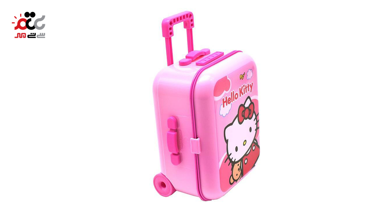 چمدان موزیکال اسباب بازی صورتی مدل کیتی کد 2001