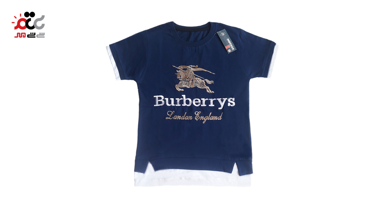 تی شرت شلوارک پسرانه طرح burberrys