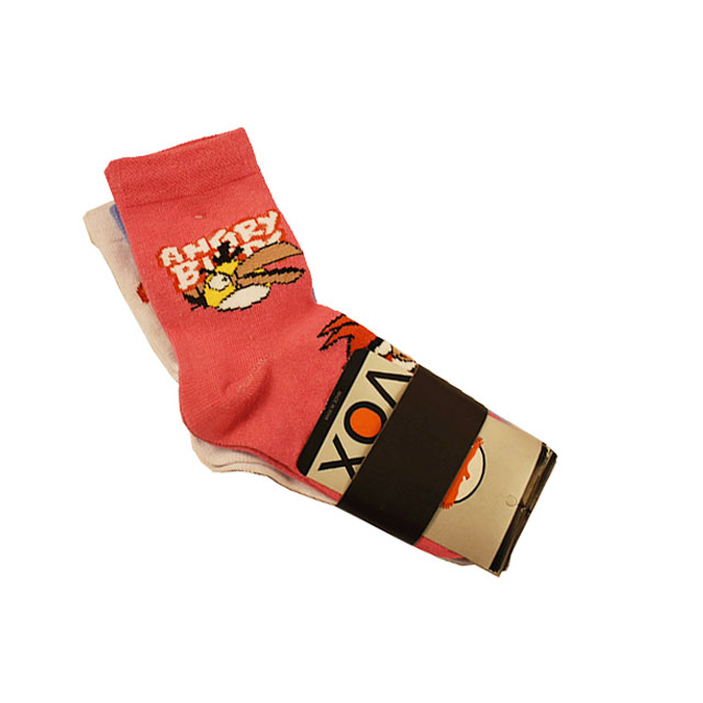 پک جوراب دخترانه نخ و پنبه ووکس بسته 4 عددی مدل 191