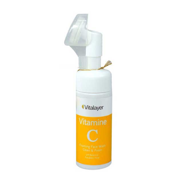 تصویر فوم شستشوی صورت ویتامین C ویتالیر 150 میل Vitalayer Vitamin C Foaming face wash 150ml