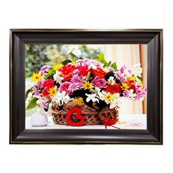 تابلو فرش چاپی طرح گل کد 12012 سایز 60×40 سانتی متری