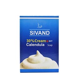 صابون 30% کرم سیوند مدل Calendula وزن 90 گرمی