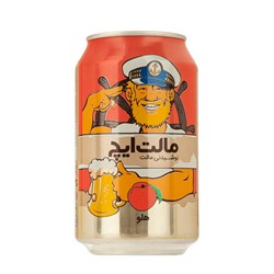 نوشیدنی مالت هلو مالت ایچ 330 میلی لیتری