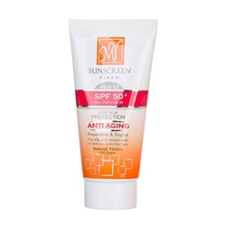 کرم ضد آفتاب رنگی ضد چروک و فاقد چربی مای  SPF 50 حجم 50 میلی لیتری
