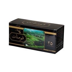 چای سیاه لفاف دار کیسه ای فومنات بسته 25 عددی
