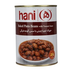خوراک لوبیا چیتی با سس گوجه فرنگی هانی 380 گرمی