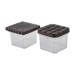 ظرف بیسکویت خوری مربع مرسه مجموعه 2 عددی کد 35-900