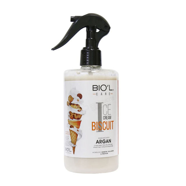 تصویر لوسیون مو بستنی بیسکویتی بیول بدون آبکشی Biol Hair Lotion Ice Cream Biscuit 400ml