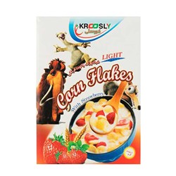 کرن فلکس با طعم توت فرنگی کروسلی 375 گرمی