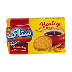 بیسکویت جو سبوس دار با کرم ستاک 150 گرمی