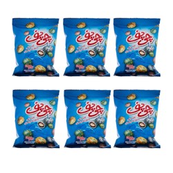چی پف تخم مرغی با مغز بادام زمینی چی توز 52 گرمی بسته 30 عددی