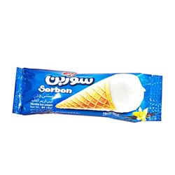 بستنی قیفی وانیلی سوربن کاله 80 گرمی