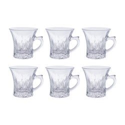 فنجان شیشه ای مدل میراژ بسته 6 عددی