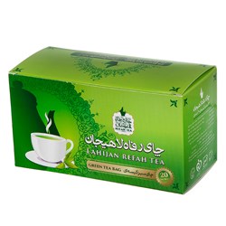چای کیسه ای سبز ساده تی بگ رفاه لاهیجان 25 عددی