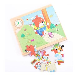 پازل چوبی کتابی داستان حیوانات جنگل