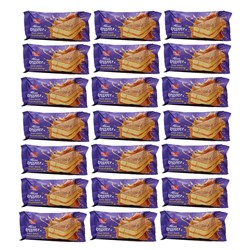 کیک لایه ای کنجدی با کرم کاراملی آلبینا شیرین عسل 40 گرمی بسته 36 عددی