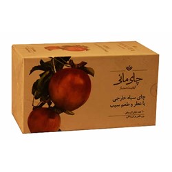 چای سیاه خارجی کیسه ای چای مانی با طعم سیب بسته 20 عددی