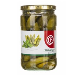 خیار شور ممتاز بیژن شیشه 680 گرمی