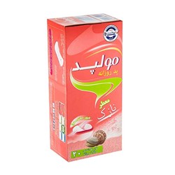 پد بهداشتی روزانه معطر مولپد بسته 20 عددی