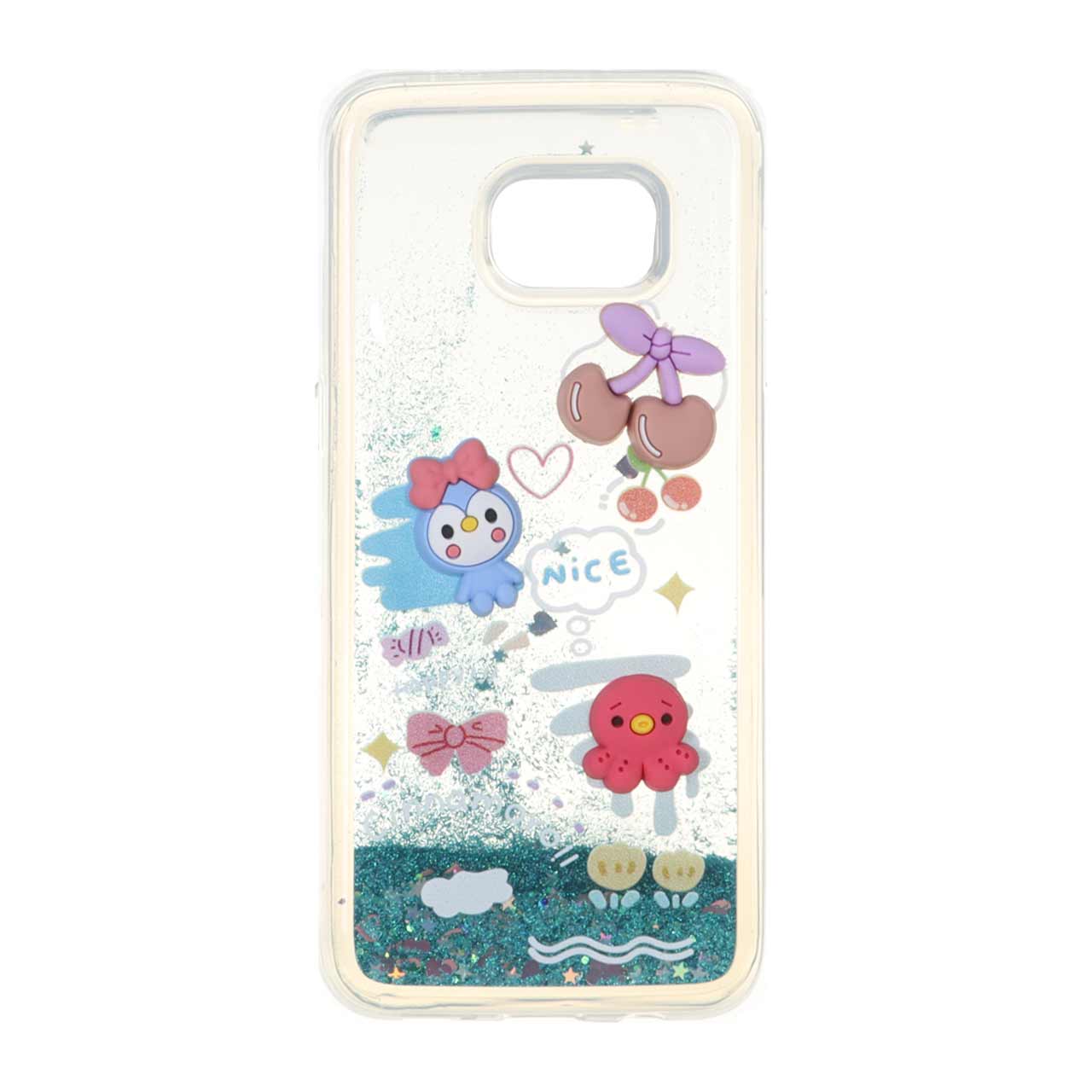 قاب عروسکی آکواریومی اکلیلی Samsung Galaxy S7 Edge - طرح 926