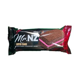 کیک اسفنجی کاکائویی با لایه توت فرنگی مستر ان زد نظری 50 گرم
