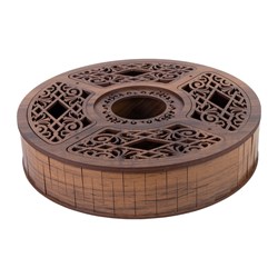 باکس چای چوبی مدل گرد