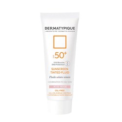 کرم ضد آفتاب رز بژ فاقد چربی درماتیپیک SPF50 حجم 50 میلی لیتری