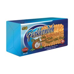 بیسکویت 450 نارگیلی فرخنده 450 گرمی