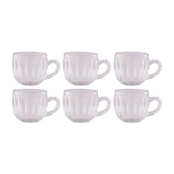 نیم لیوان نوری تازه مدل پراگ بسته 6 عددی کد 8133