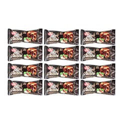 کیک لایه ای دو قلو نانسی شیرین نوین 90 گرمی بسته 36 عددی