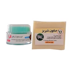کرم سفیدآب قلع و صابون شیر بز مرهم شفا لارا