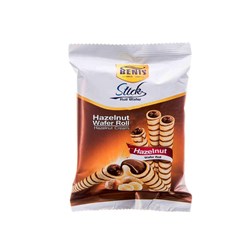 ویفر لوله ای با مغز فندق بنیس 30 گرمی