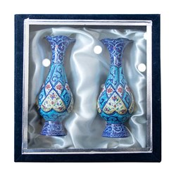 گلدان طرح میناکاری 2 عددی