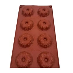 قالب سیلیکونی 8 خانه طرح گل