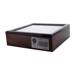 باکس چای چوبی رایکا مدل مستطیل 4 خانه سایز بزرگ