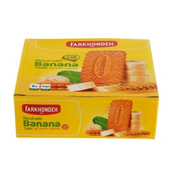 بیسکویت با طعم موز  فرخنده 750 گرمی