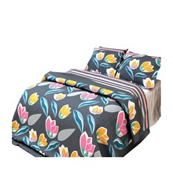 سرویس روتختی یک نفره کارینا 6 تکه مدل Tulips B