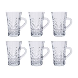 لیوان شیشه ای مدل ساینا بسته 6 عددی