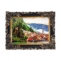 تابلو فرش طرح منظره ی طبیعت کد 10005 سایز 50×35 سانتی متری
