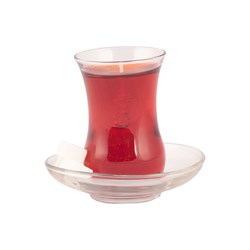 شمع مدل استکان چای کد 01