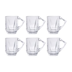 لیوان شیشه ای مدل رایس بسته 6 عددی